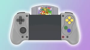 A mockup of what a Hyperkin N64 handheld could look like using the X5Alteron design