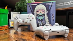 Two Killscreen remotes and their packaging on Seb's table