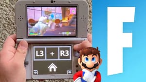 Fornite running on a 3DS