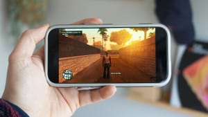 GTA gameplay on an iPhone