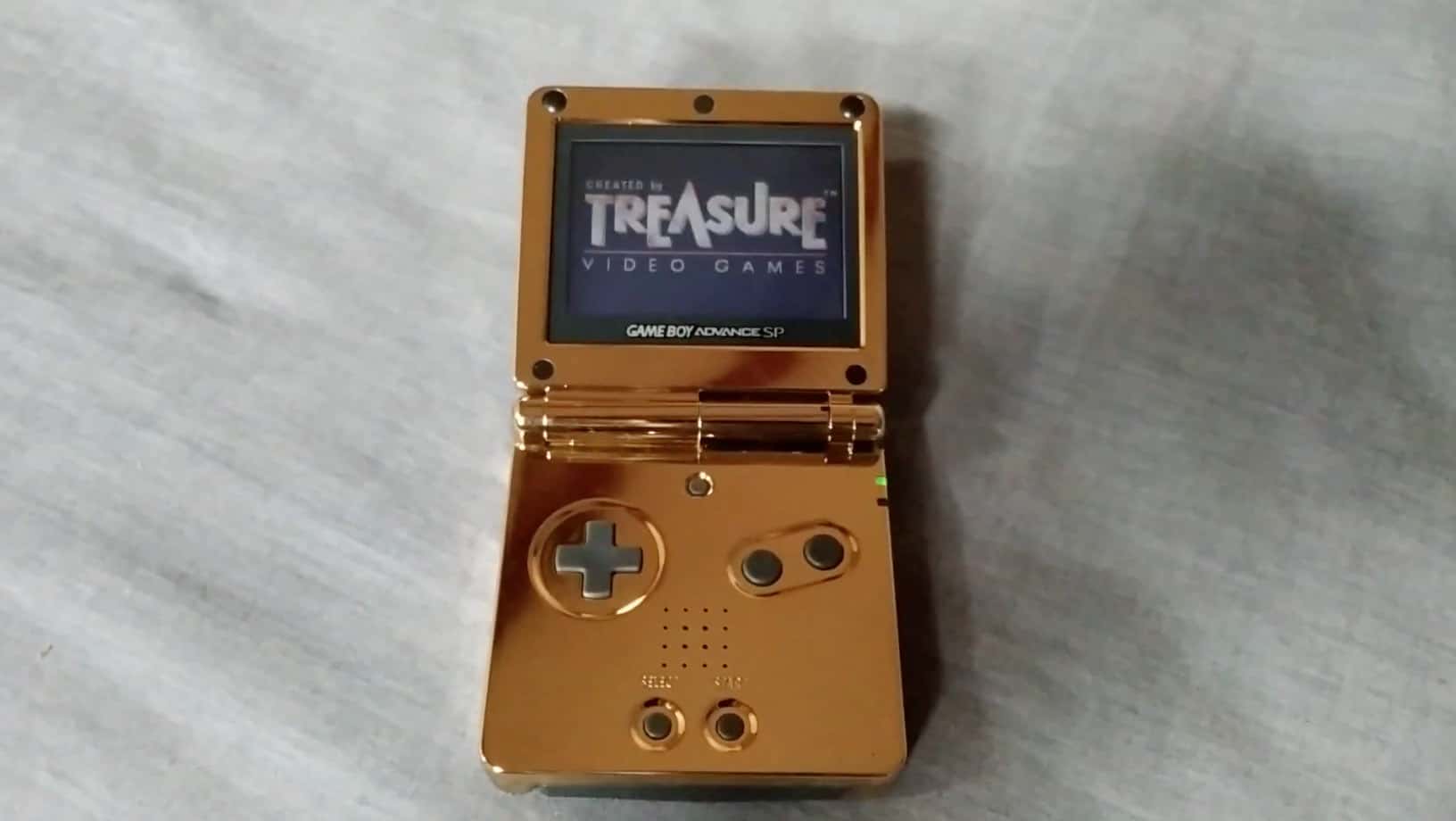 gold gameboy advance sp