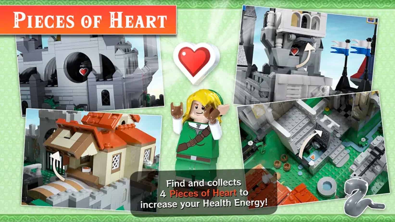 Lego Zelda - Collectibles and heart pieces