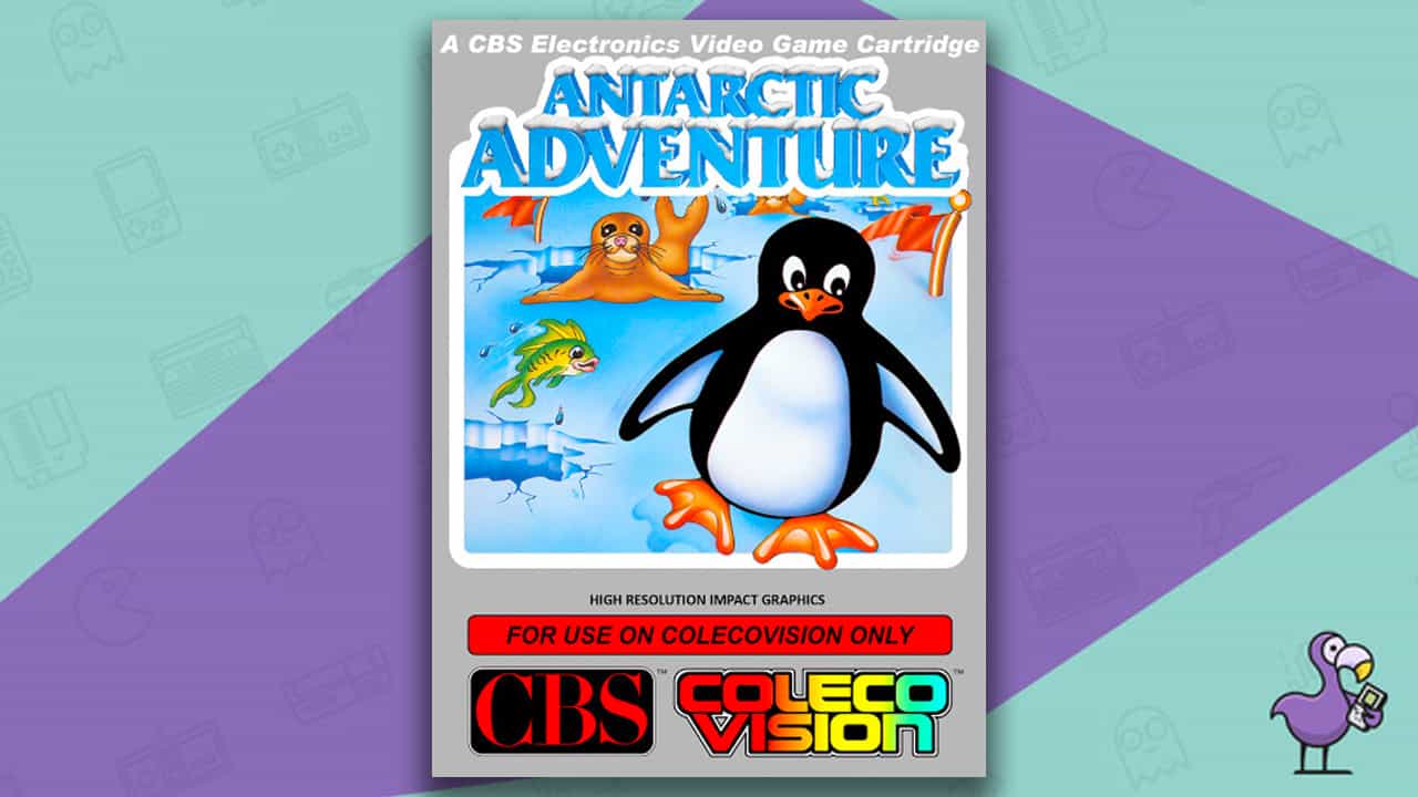 Best Colecovision Games - Anrarctic Adventure game case cover art