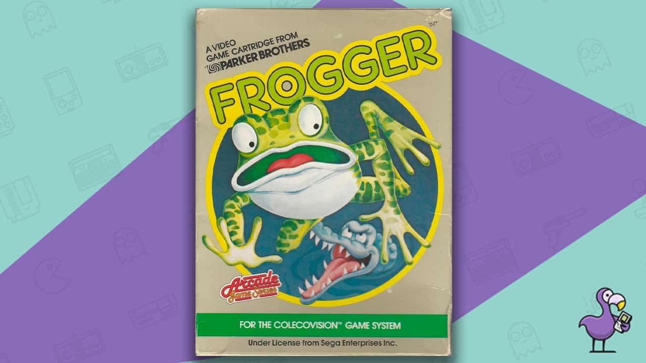 Best Colecovision Games - Frogger game case cover art