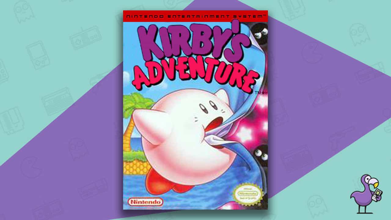 Kirby's Adventure NES game case