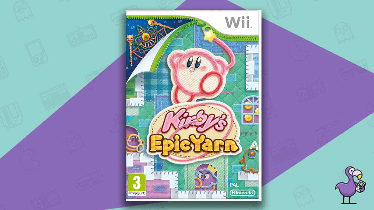 Kirby's Epic Yarn game case cover art