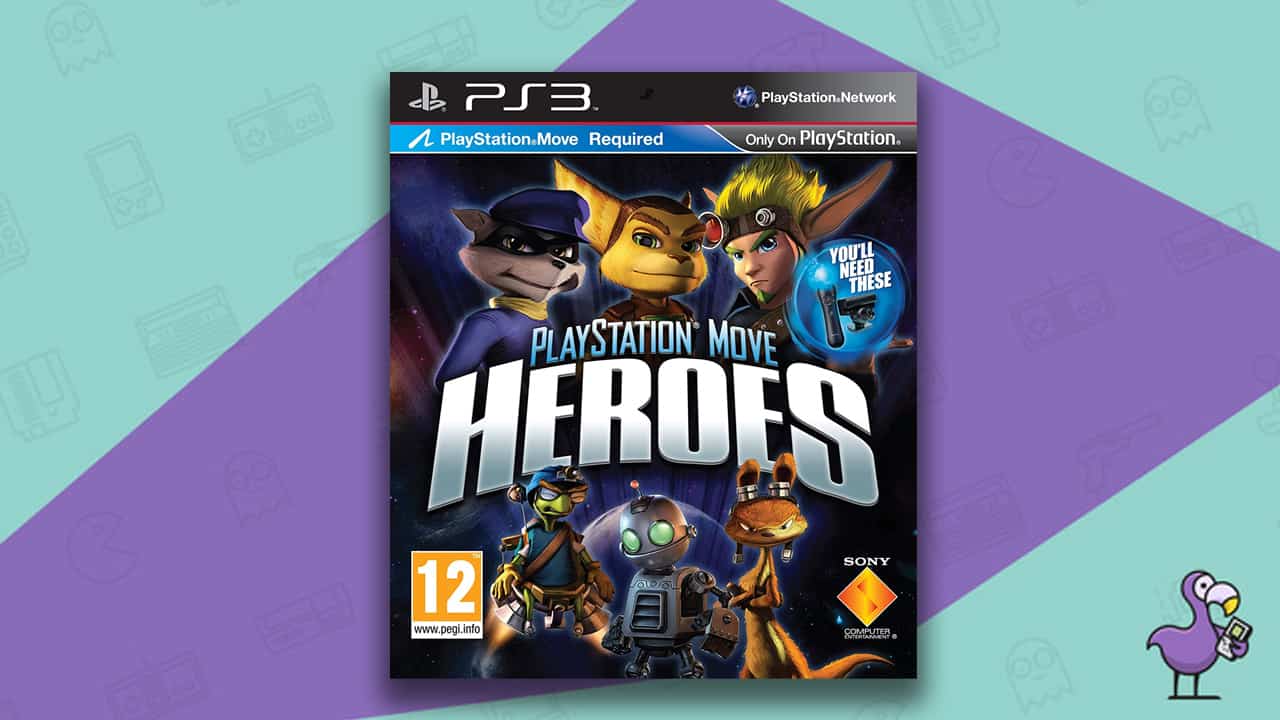 PlayStation Move Heroes PS3 game case cover art