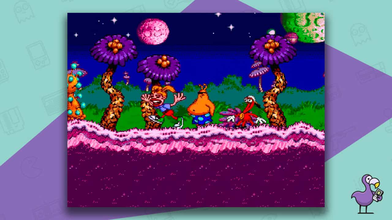 toejam and earl funkertown  sega mega drive gameplay