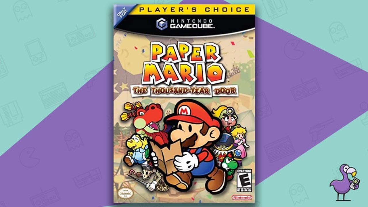 Game case for Paper Mario: The Thousand Year Door Game Case Nintendo GameCube. 