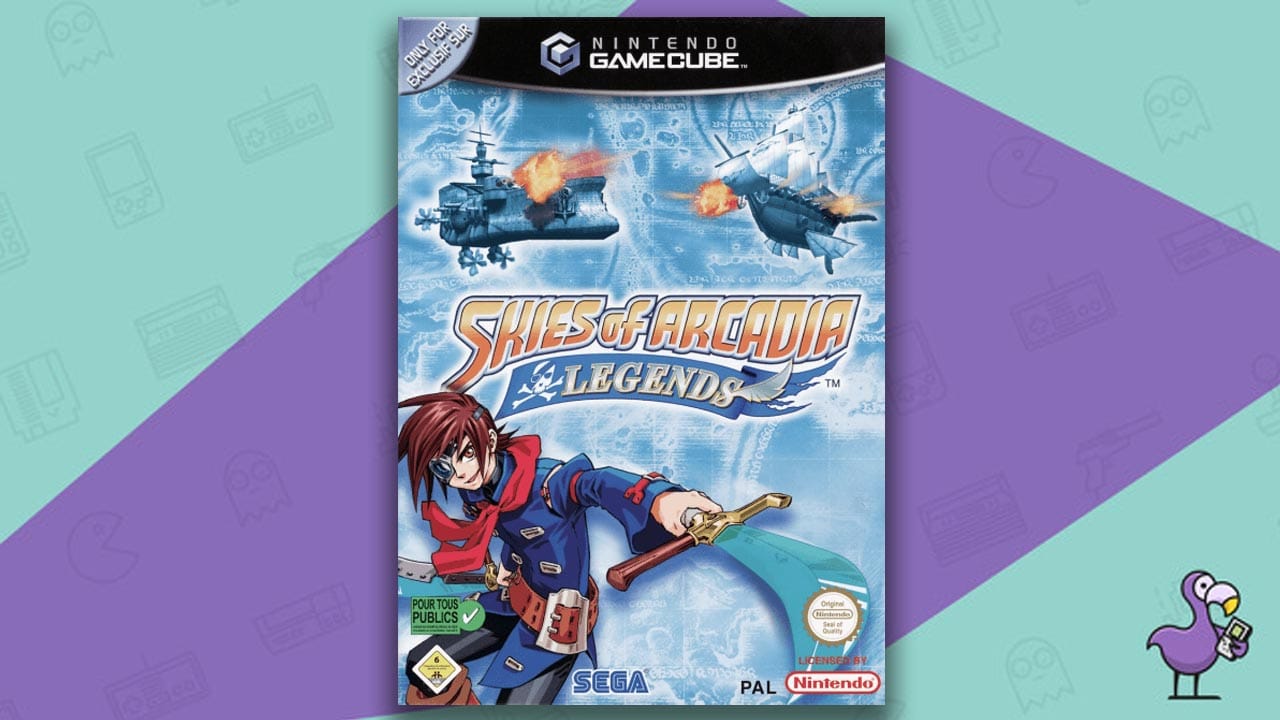 Skies of Arcadia Nintendo GameCube game cover art