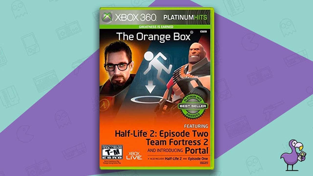 The Orange Box Xbox 360 game case