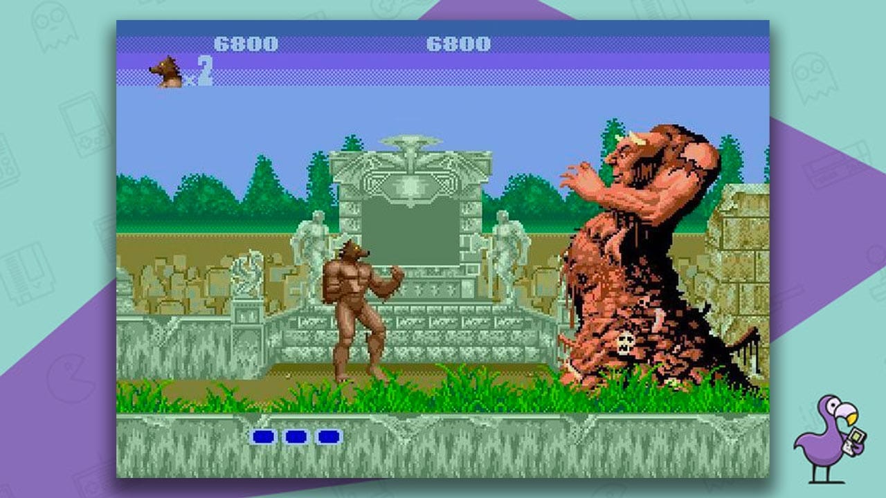 altered beast gameplay sega mega drive