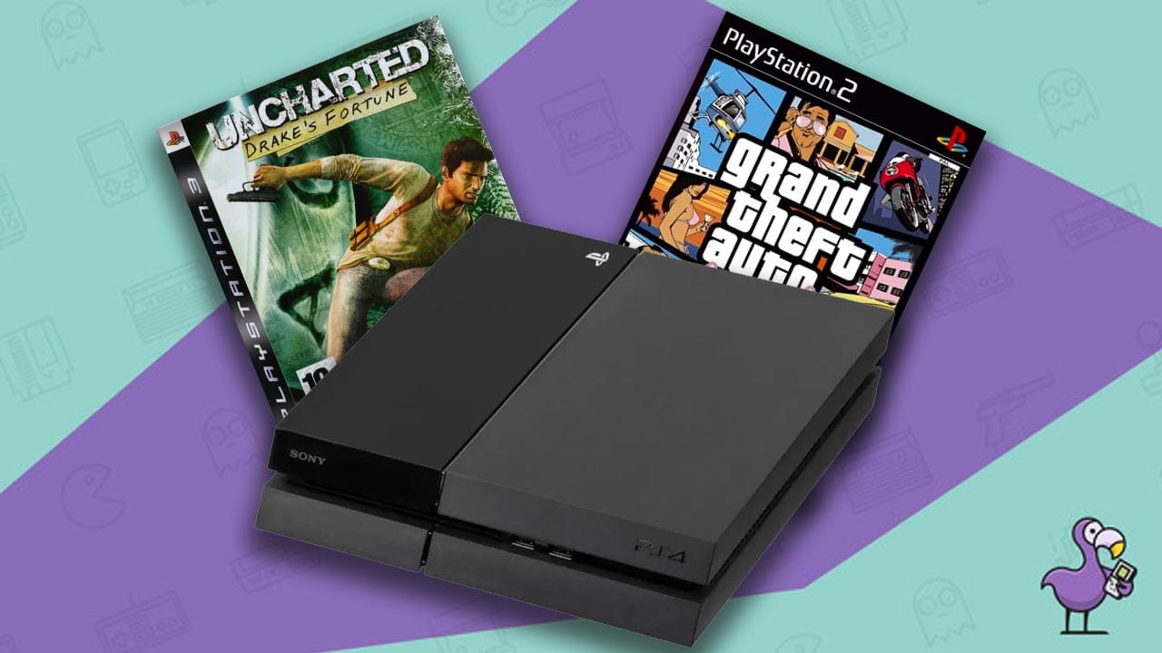 Is the PS4 backwards compatible - Ps4 with a ps3 and ps2 game case behind it