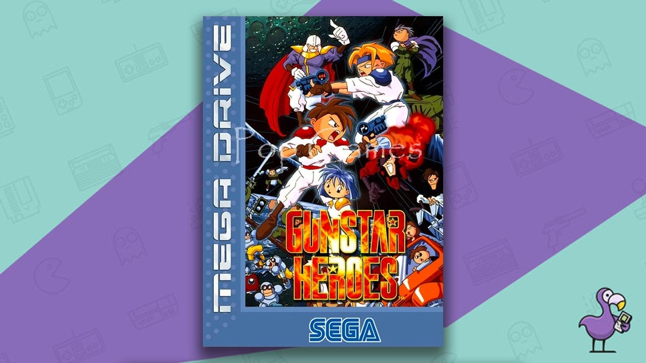 Gunstar Heroes game case cover art