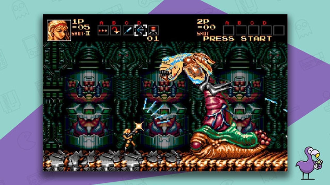 Sega Genesis Contra: Hard Corps gameplay