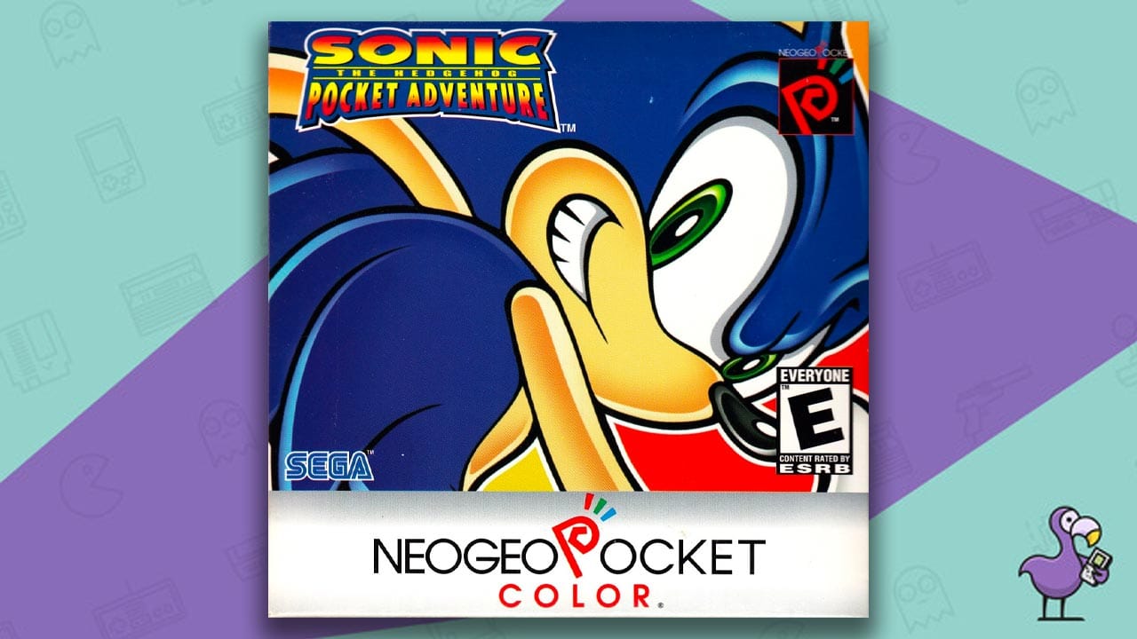 Sonic the Hedgehog Pocket Adventure game case cover art