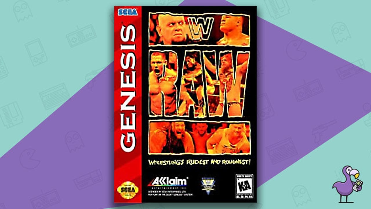 Sega Genesis WWF Raw Game Case 