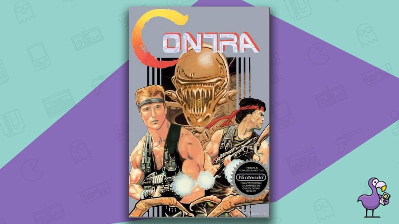 nes Contra game case