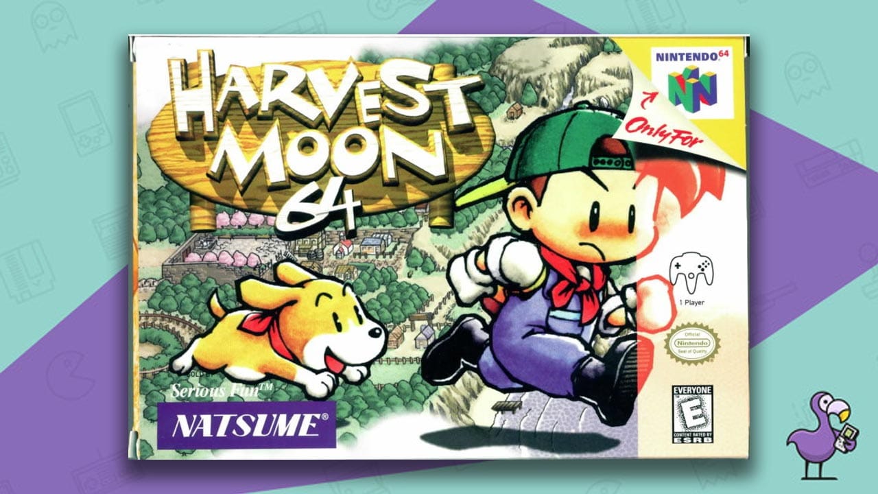 Harvest Moon 64 game case cover art