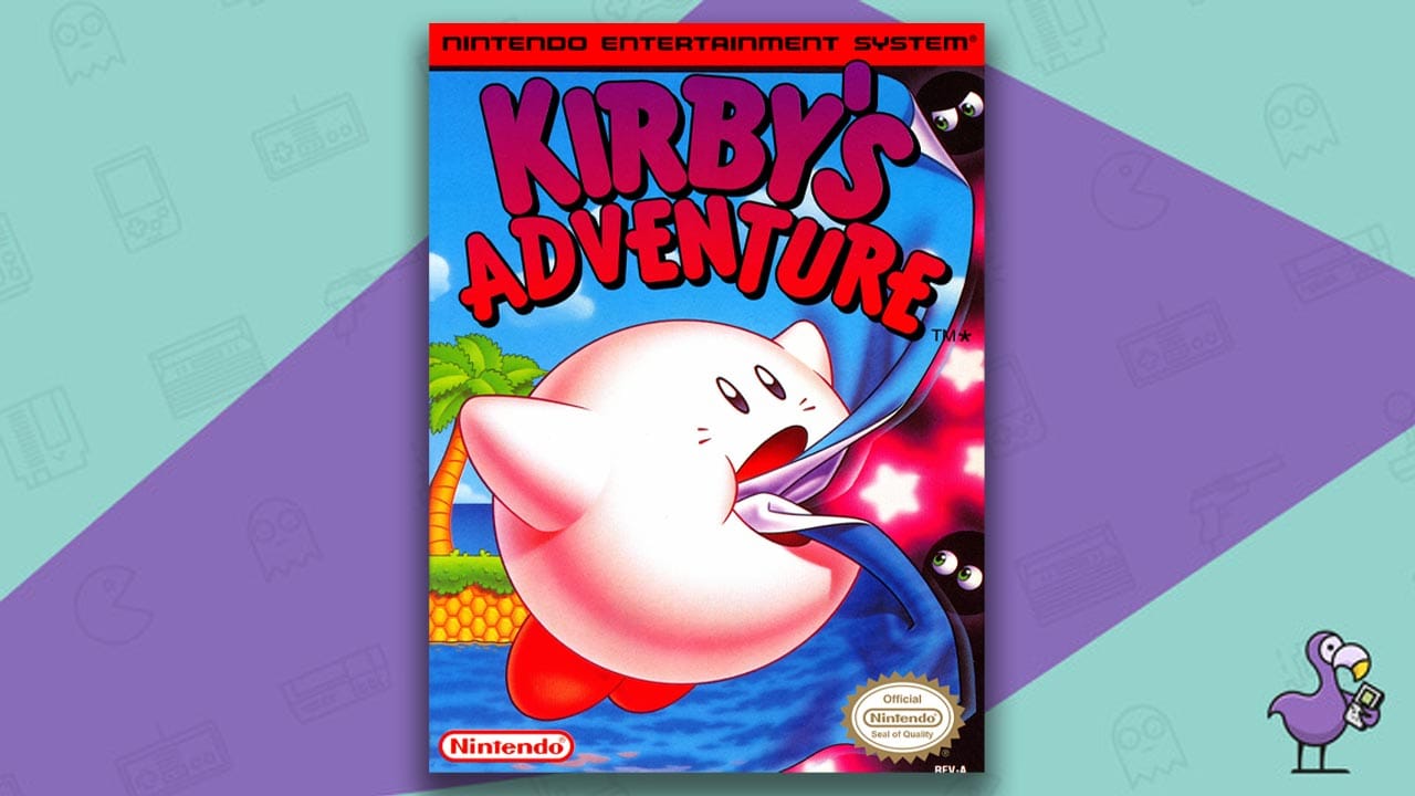 Kirby's Adventure game case