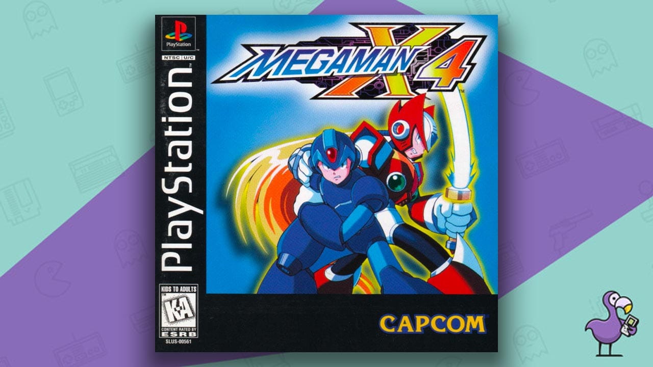 Mega Man X4 Game Case PS1