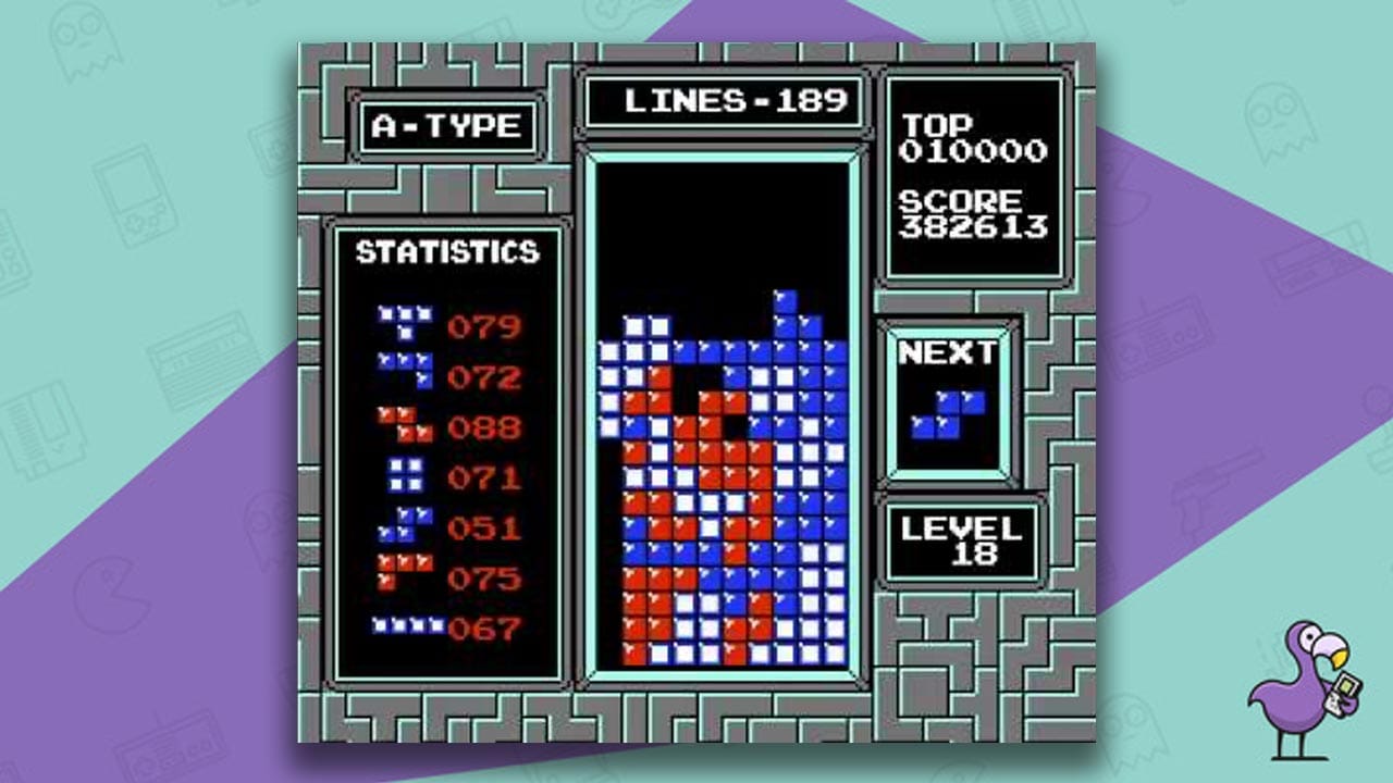 tetris nes gameplay