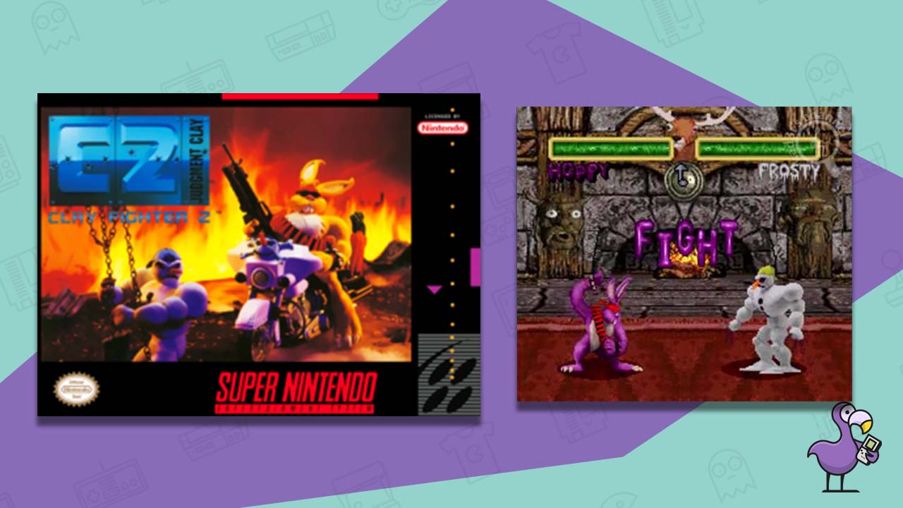 clay fighter SNES 1995 SNES game art and gameplay still