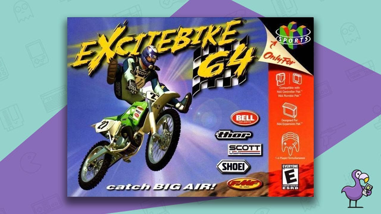 Excitebike 64 game case cover art