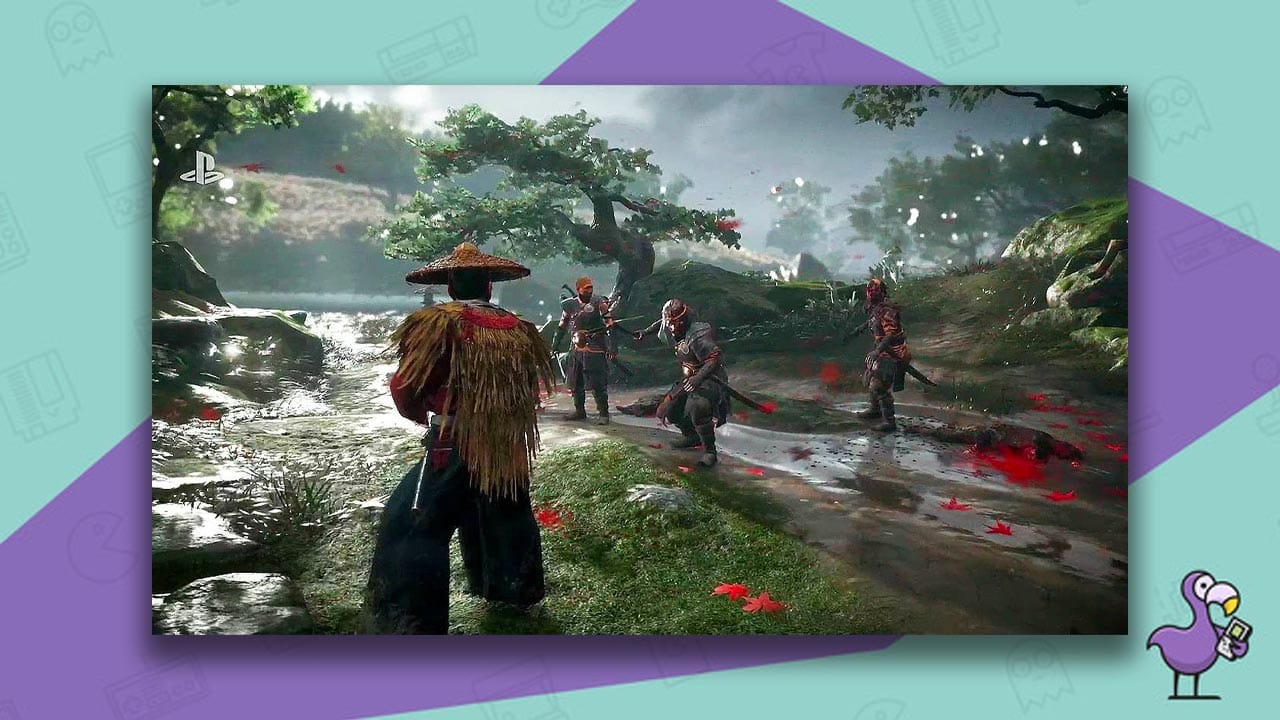 ghost os tsushima ps4 gameplay