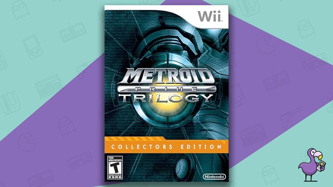 Rare Wii Games - Metroid Prime Trilogy: Steelbook Collector's Edition game case cover art