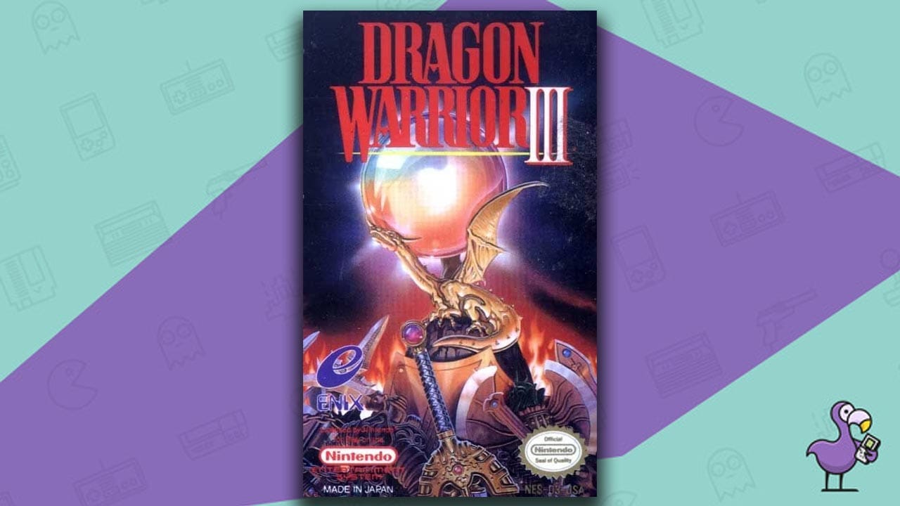 Dragon Warrior 3 game box for the Nintendo Entertainment System