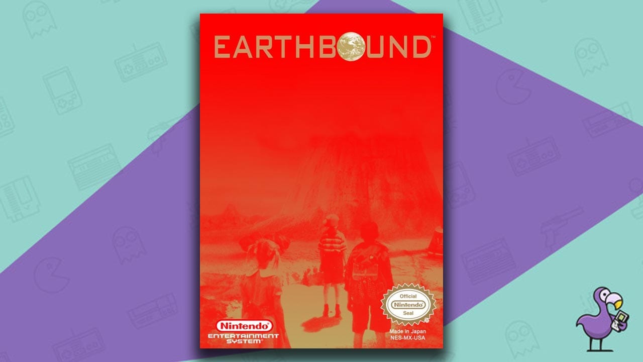 Earthbound Beginnings game box for the NES