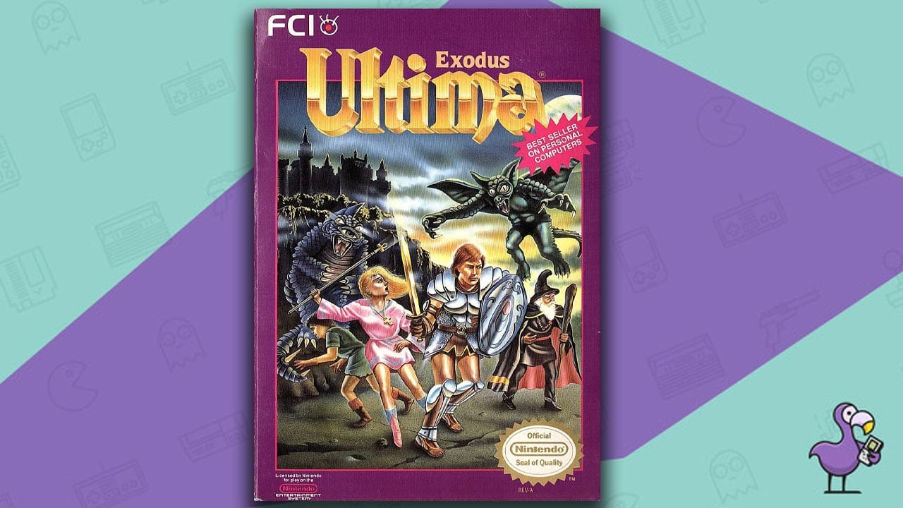 Ultima III game Nintendo Entertainment System game box