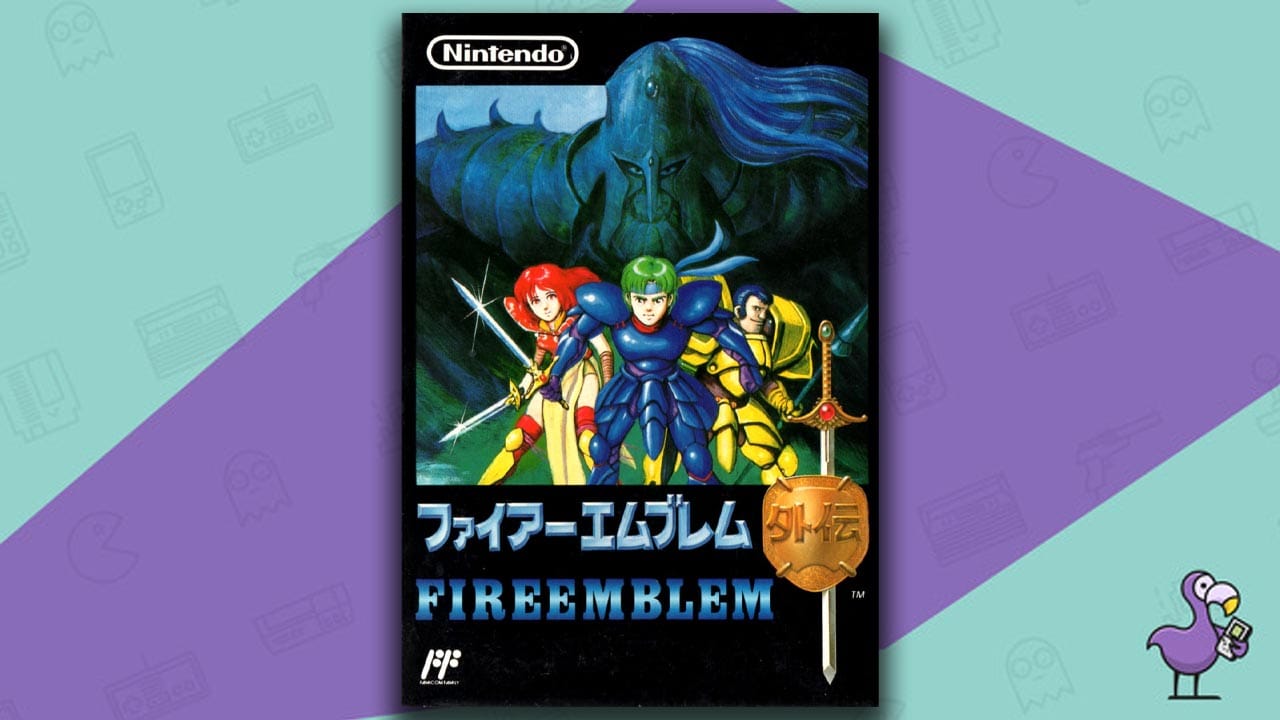 Fire Emblem Gaiden game box for the NES