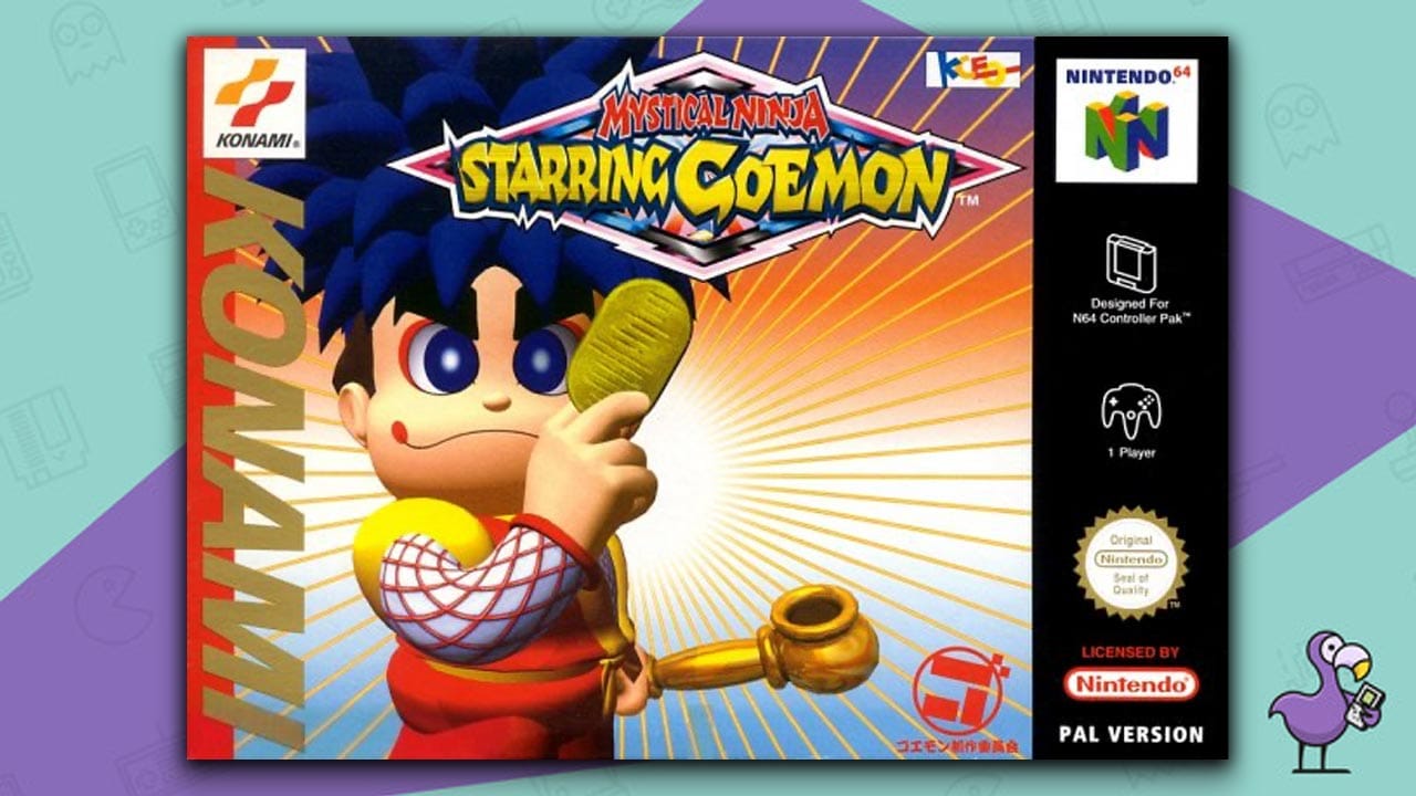 Mystical Ninja Starring Goemon cover art for the N64