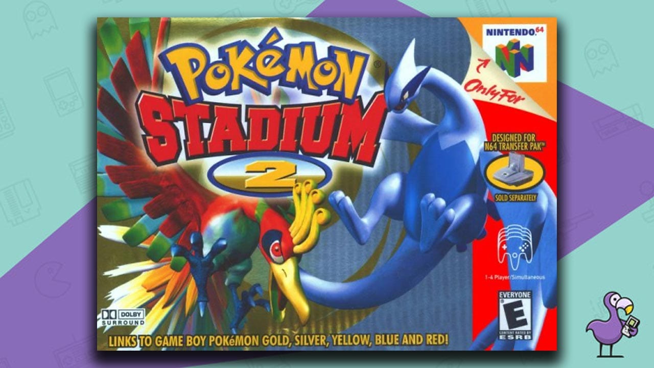 Pokemon Stadium 2 game box for the Nintendo 64