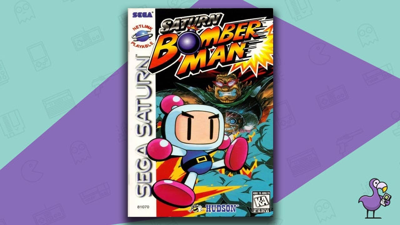 Saturn Bomber Man game case cover art