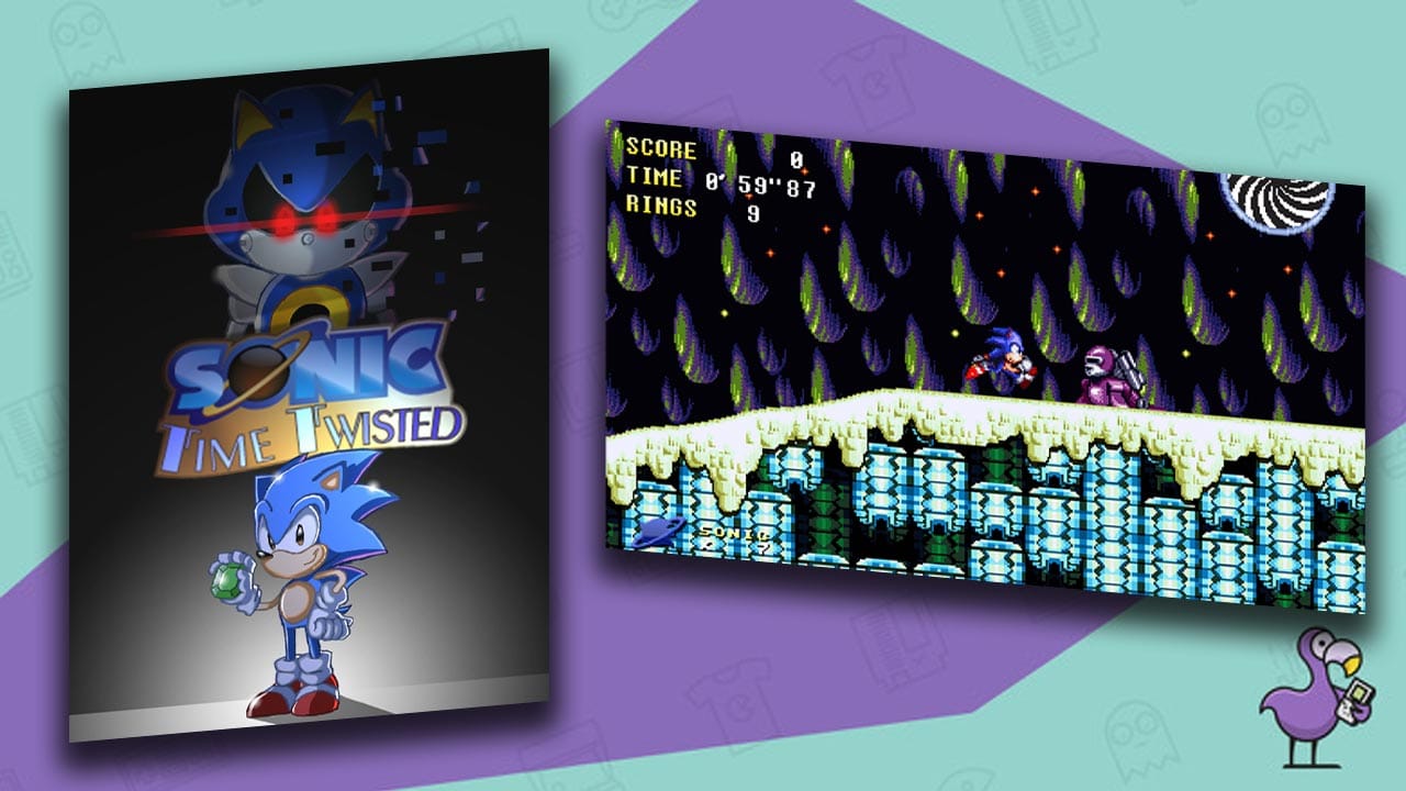 Sonic Time Twisted gameplay extract and game art