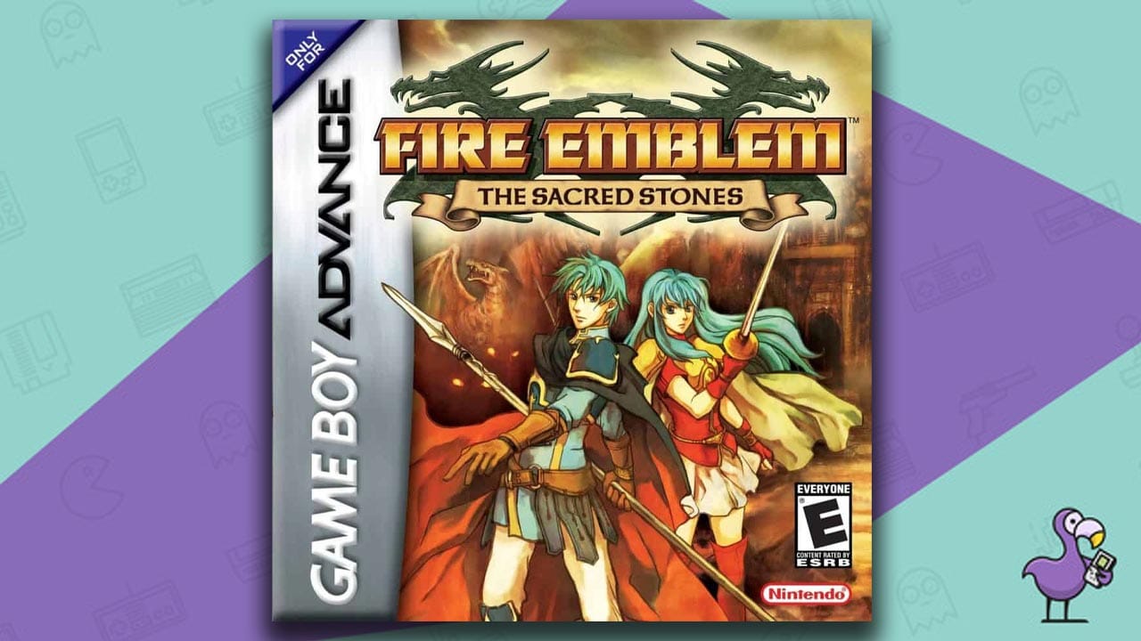 Fire Emblem: The Sacred Stones GBA game case cover art