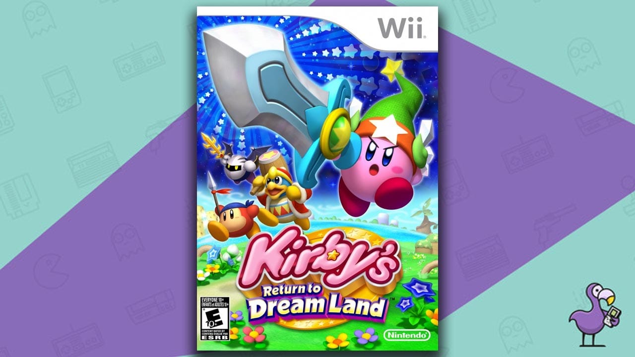 Kirby's Return To Dreamland game art for the Nintendo Wii