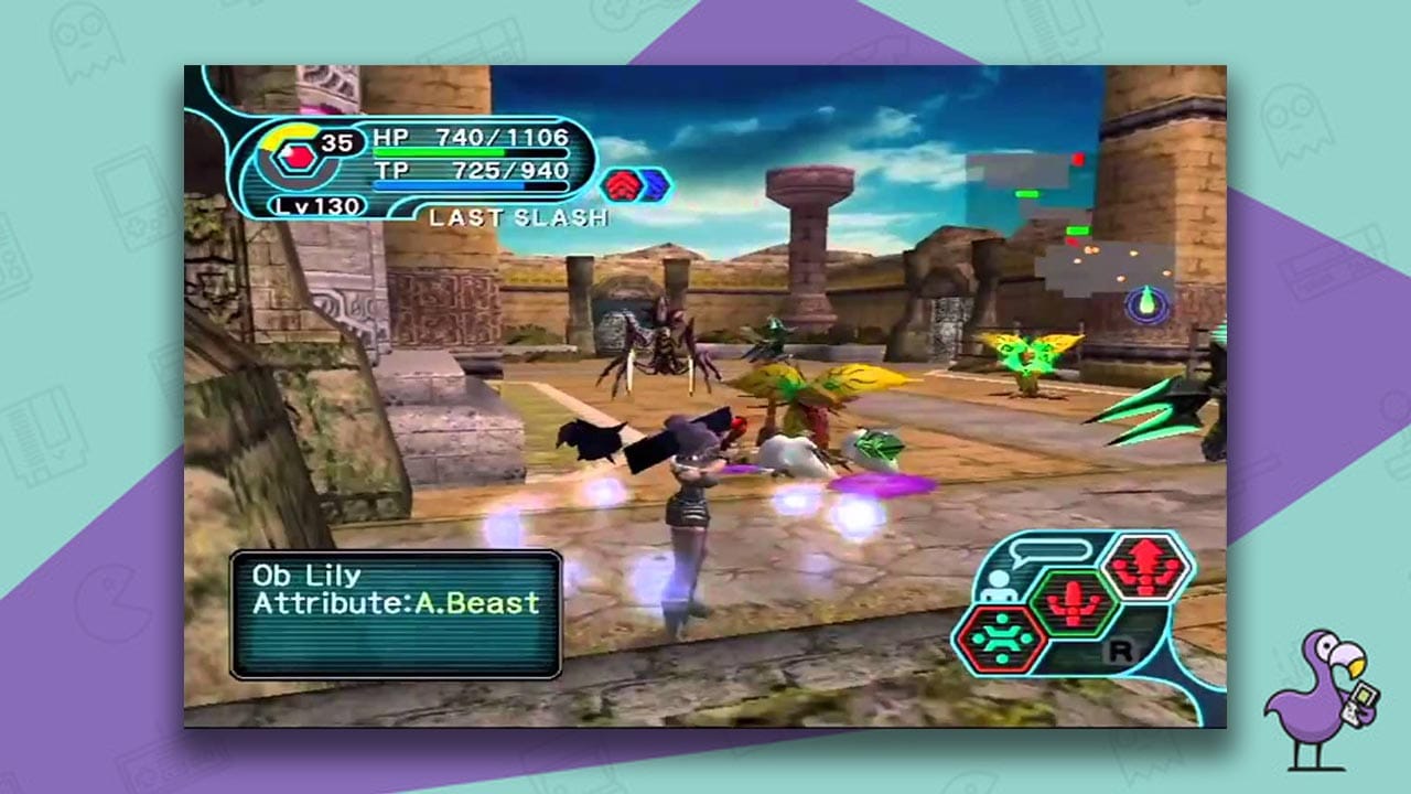 Phantasy Star Online: Episode I & II gameplay gamecube