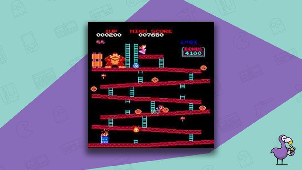 Donkey Kong arcade gameplay