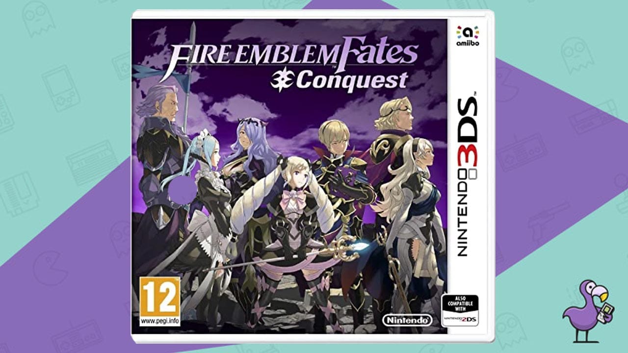 Fire Emblem Fates: Conquest Nintendo 3DS game case cover art