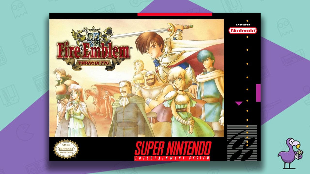 Fire Emblem Thracia 776 SNES game case cover art