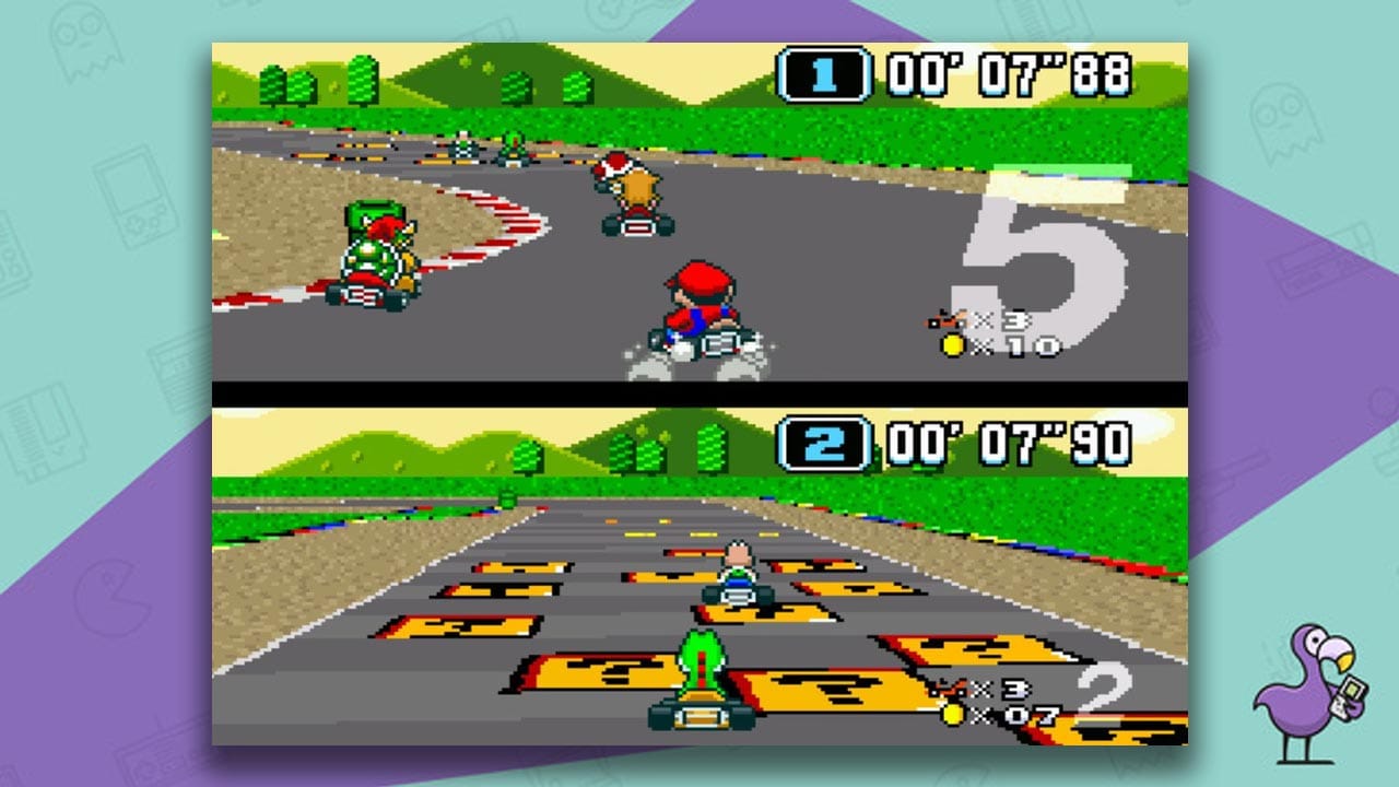 Super Mario Kart gameplay 