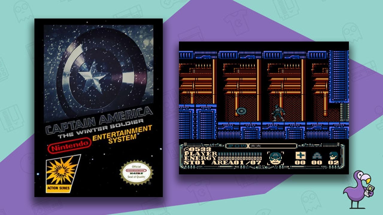 captain america NES rom hack