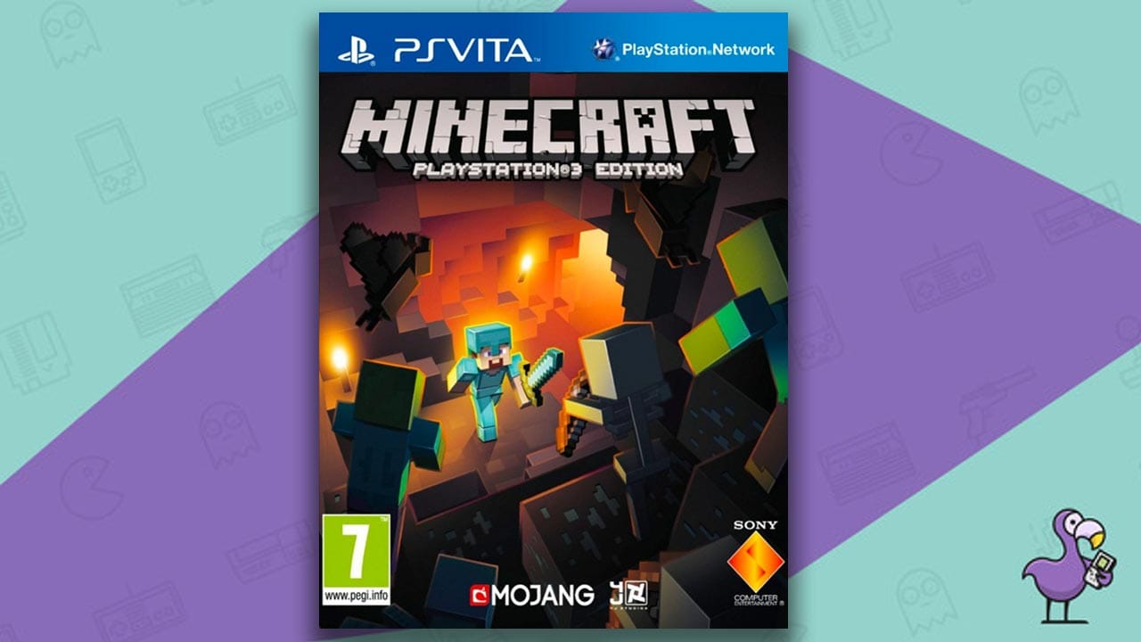 Minecraft game case cover art