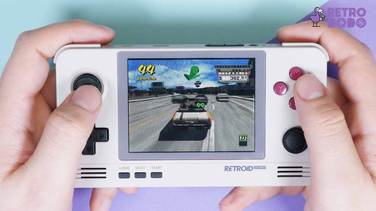 retroid pocket 2+ dreamcast gameplay