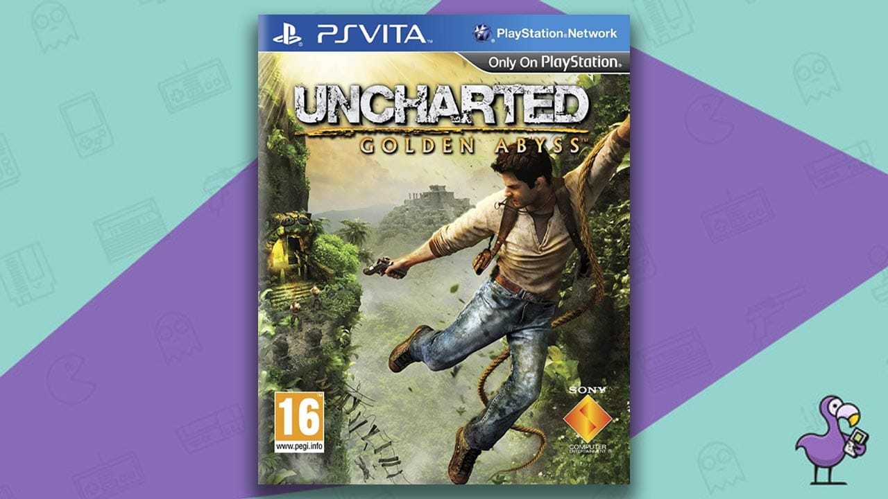 Uncharted Golden Abyss game case cover art