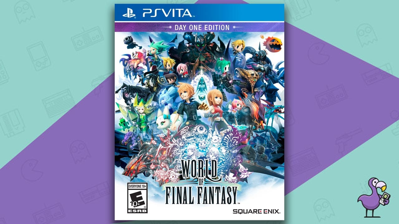 World of Final Fantasy game case cover art